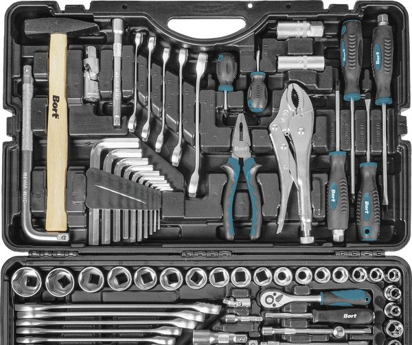 Универсальный набор инструментов Bort BTK-142 (93418439)