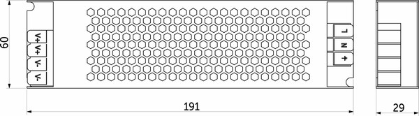 Адаптер для светодиодной ленты AKS Indoor 300W/24V серия 5