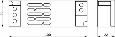 Адаптер для светодиодной ленты AKS Indoor 36W/12V серия 4