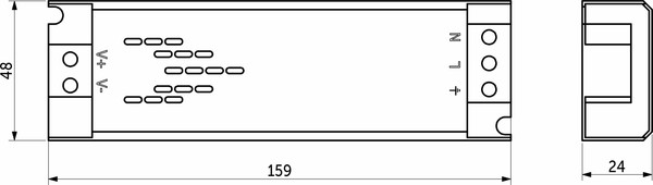 Адаптер для светодиодной ленты AKS Indoor 60W/12V серия 6