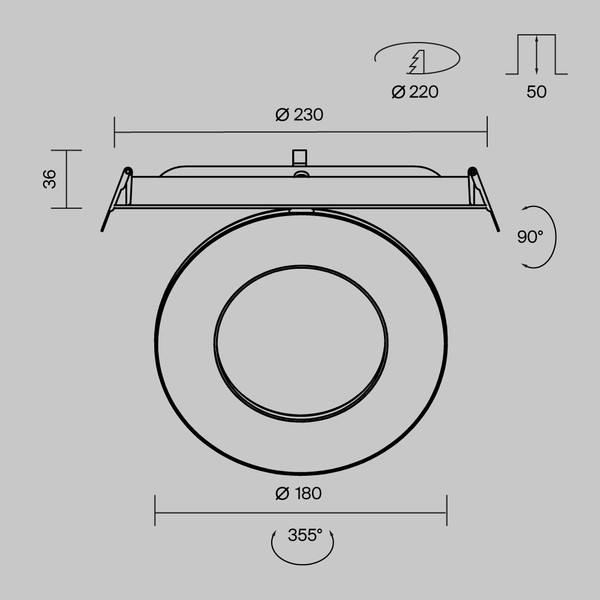 Спот Maytoni Vector DL102-12W3K-W