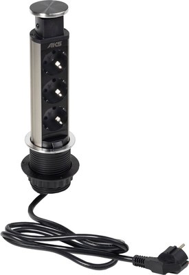 Блок розеточный AKS выдвижной Vulcan - фото