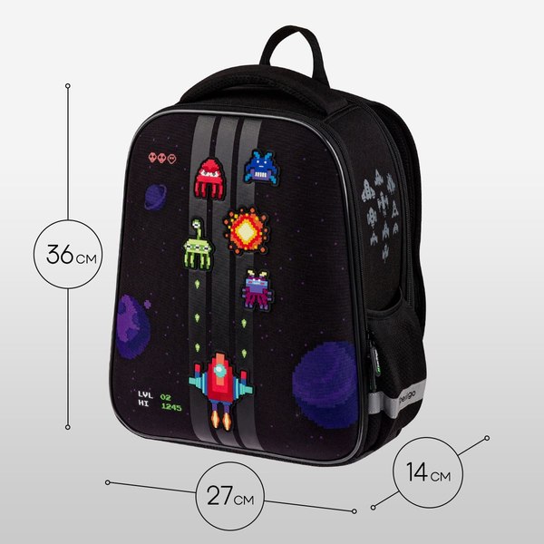 Школьный рюкзак Berlingo Expert Mini. Space Battle / RU-EXM-1112