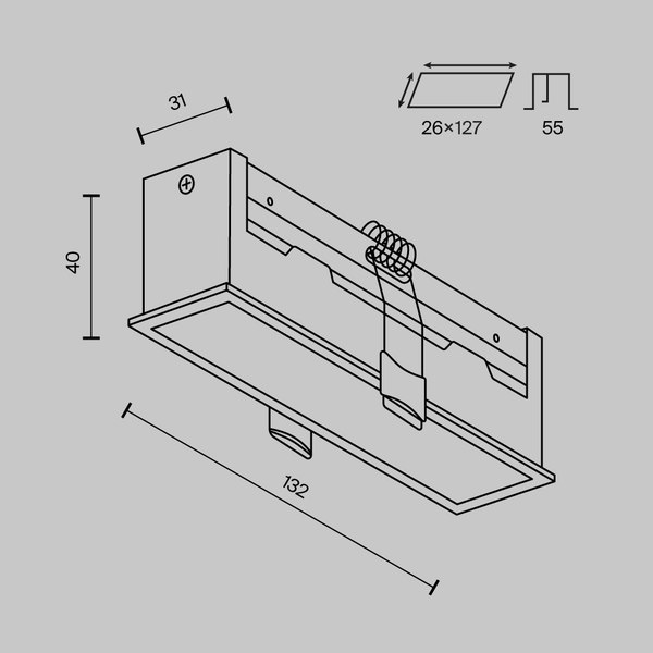Точечный светильник Maytoni Basis DL066-12W3-6K-W