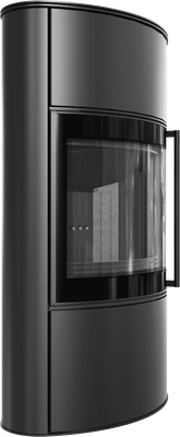 Печь-камин Kratki Bjorn W 150 8кВт (черный thermotec) - фото