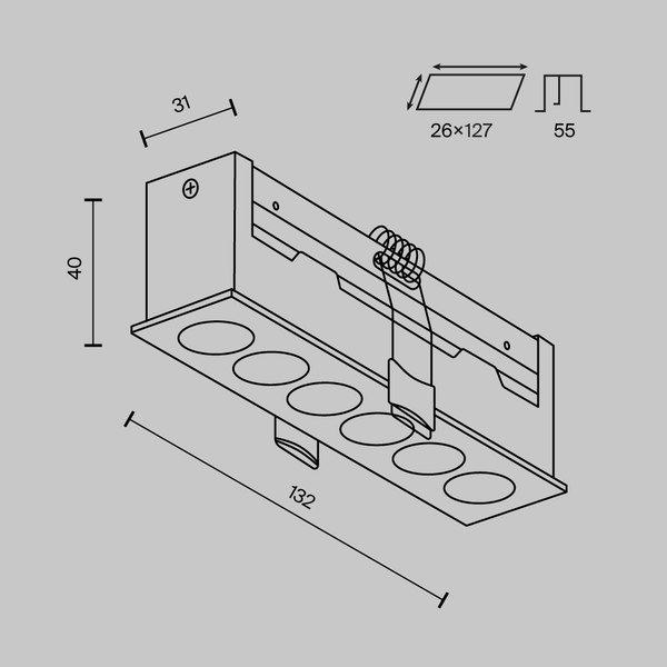 Точечный светильник Maytoni Points DL065-12W3-6K-W