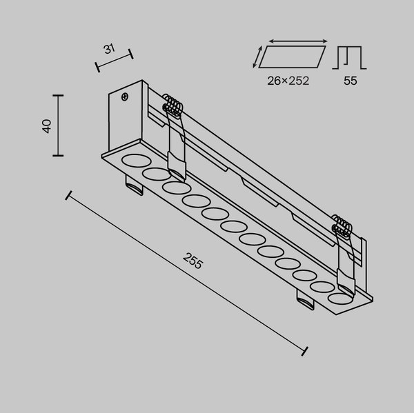 Точечный светильник Maytoni Points DL065-20W3-6K-B