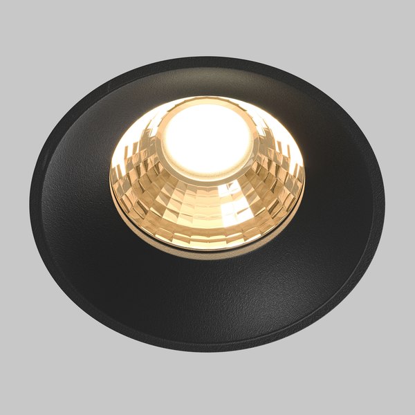 Точечный светильник Maytoni Round DL058-12W2.7K-TRS-B