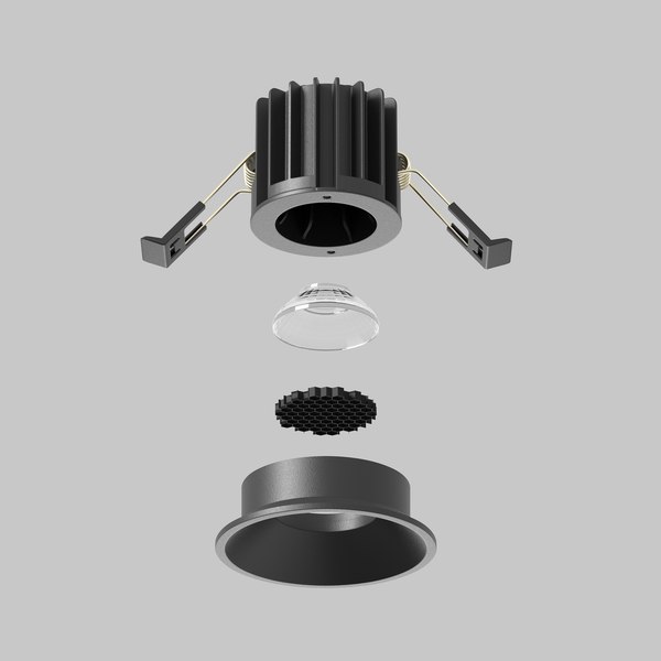 Точечный светильник Maytoni Round DL058-7W2.7K-B
