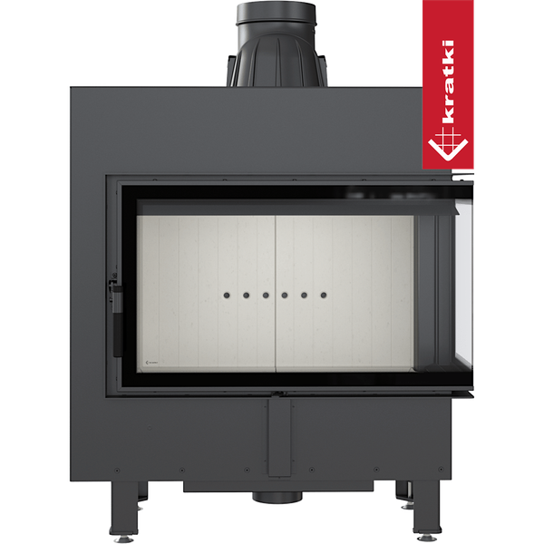 Каминная топка Kratki Lucy правая 14кВт 200 (черный thermotec)
