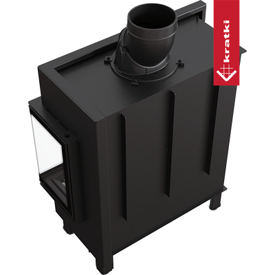 Каминная топка Kratki Lucy правая 14кВт 200 (черный thermotec)