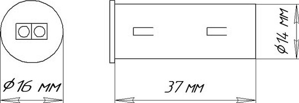 Выключатель для светодиодной ленты AKS бесконтактный для шкафов
