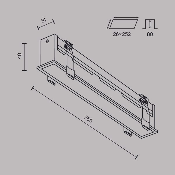 Точечный светильник Maytoni Basis DL066-20W3-6K-B