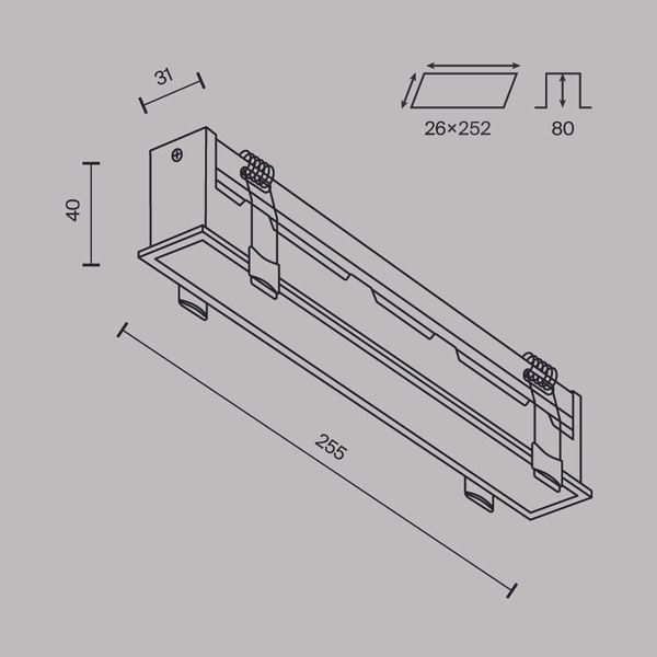 Точечный светильник Maytoni Basis DL066-20W3-6K-W