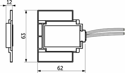 Выключатель для светодиодной ленты AKS сенсорный для зеркала с диммированием