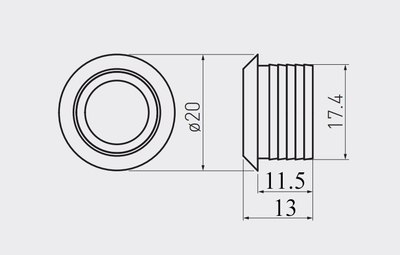 Выключатель для светодиодной ленты AKS сенсорный с диммированием врезной