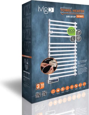 Полотенцесушитель электрический Ivigo EHR 5015 PRO 350Вт / 92321505080102