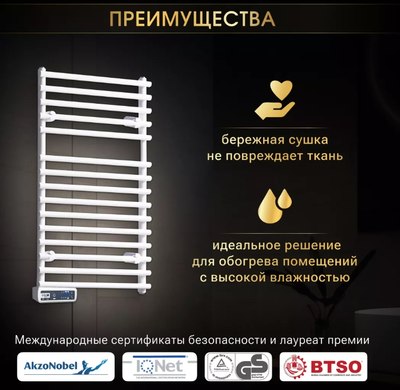 Полотенцесушитель электрический Ivigo EHR 5015 PRO 350Вт / 92321505080102