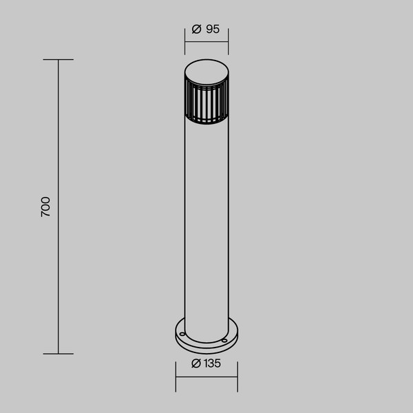Светильник уличный Maytoni Alura O492FL-01GF