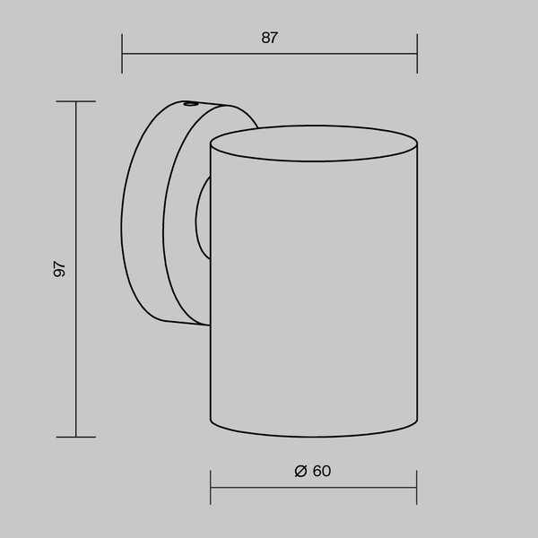 Бра уличное Maytoni Clyde O493WL-01B