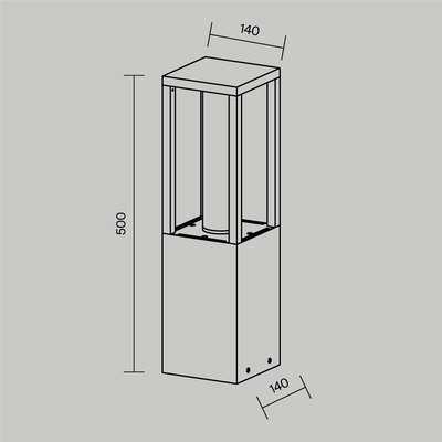 Светильник уличный Maytoni Expo O480FL-L12B3K
