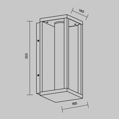 Бра уличное Maytoni Expo O480WL-L12B3K