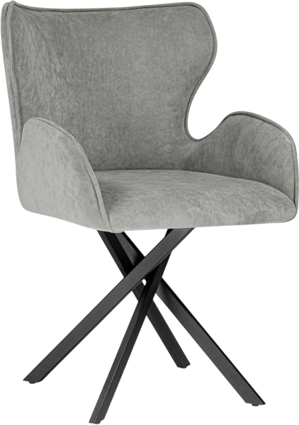 Стул Woodville Карлайл (антрацитовый/черный) - фото