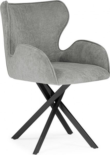 Стул Woodville Карлайл (антрацитовый/черный)