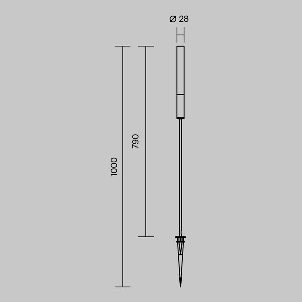 Светильник уличный Maytoni Flare O487FL-L3GF3K1