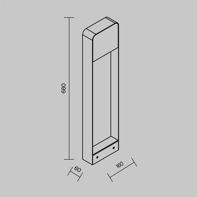 Светильник уличный Maytoni Porte O481FL-L7B3K