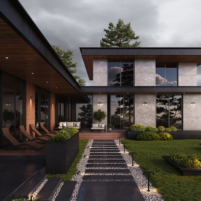 Светильник уличный Maytoni Sleek O477FL-L2GF3K1