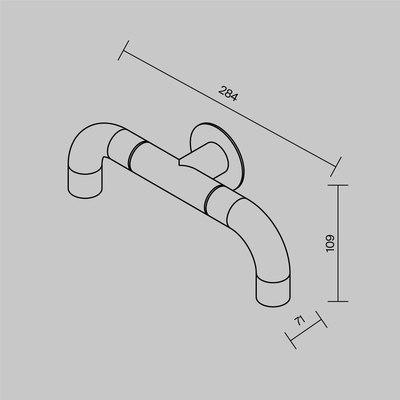 Бра уличное Maytoni Sleek O477WL-L4GF3K