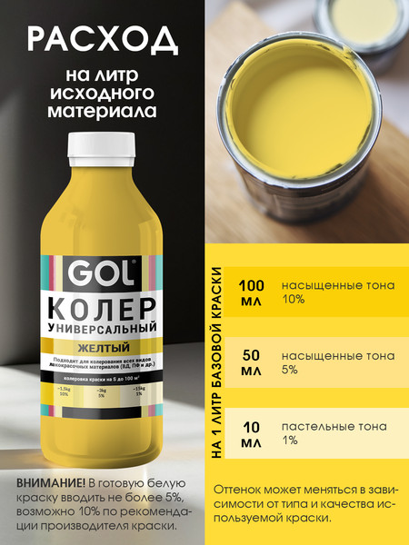 Колеровочная паста GOL №50