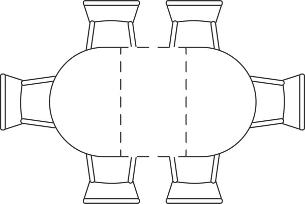 Обеденный стол Woodville Распи 90/120x90x76