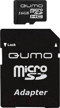 Карта памяти Qumo microSDHC (Class 4) 4GB (QM4GMICSDHC4) - фото