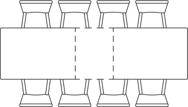 Обеденный стол Notta Вилли 140/200х80х75