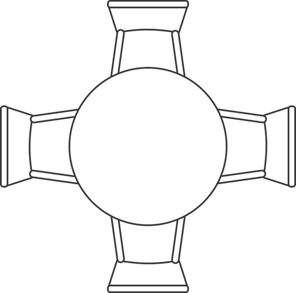 Обеденный стол Woodville Tulip 90