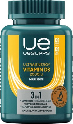 Витамин UESUPPS Ультра Энерджи Витамин D3 2000 МЕ