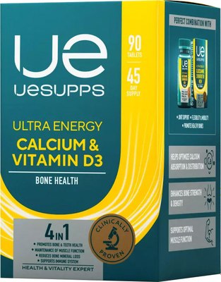 Витаминно-минеральный комплекс UESUPPS Ультра Энерджи Кальций и Витамин D3 - фото