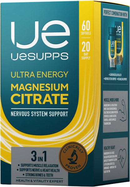 Минерал UESUPPS Ультра Энерджи Магния Цитрат - фото