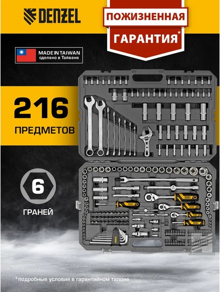 Универсальный набор инструментов Denzel 15807