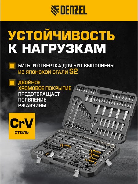 Универсальный набор инструментов Denzel 15807