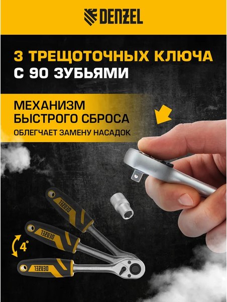 Универсальный набор инструментов Denzel 15807
