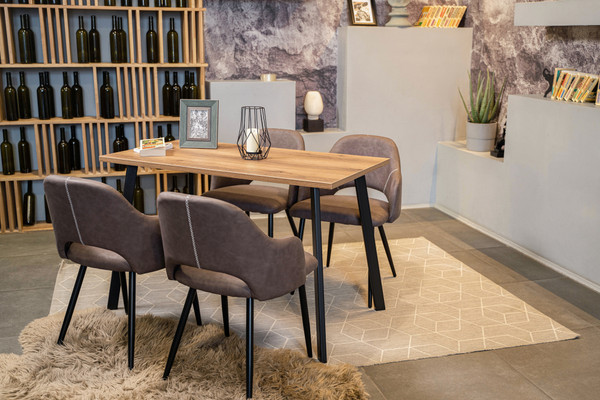 Обеденный стол Notta Тринити Лофт 120x80x75 25 мм