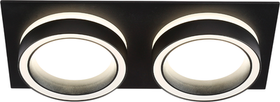 Точечный светильник Ambrella TN52424/2 BK/FR - фото