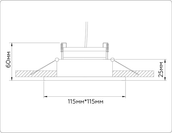 Точечный светильник Ambrella TN52339 SBK