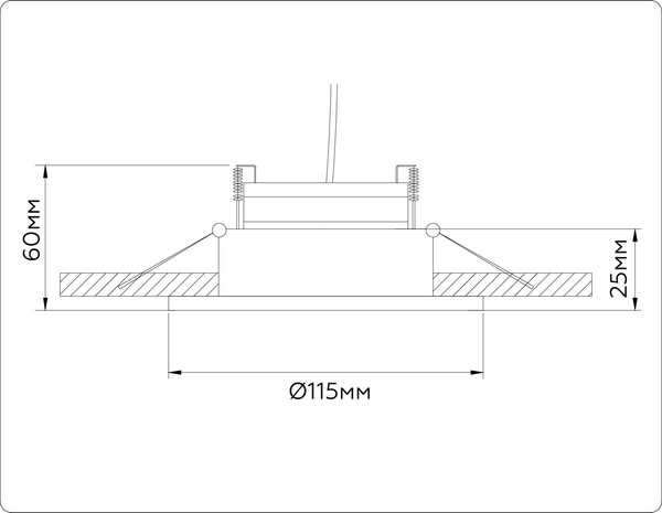 Точечный светильник Ambrella TN52336 SBK/GBK