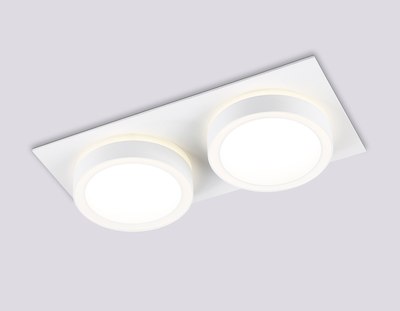 Точечный светильник Ambrella TN52423/2 WH/FR