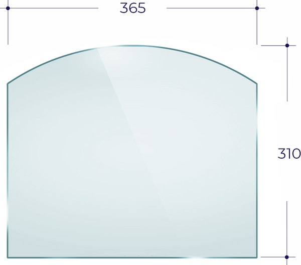 Стекло для печной двери Везувий 240 Арка