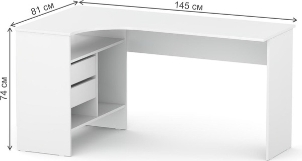Компьютерный стол Woodville СПм-25 левый
